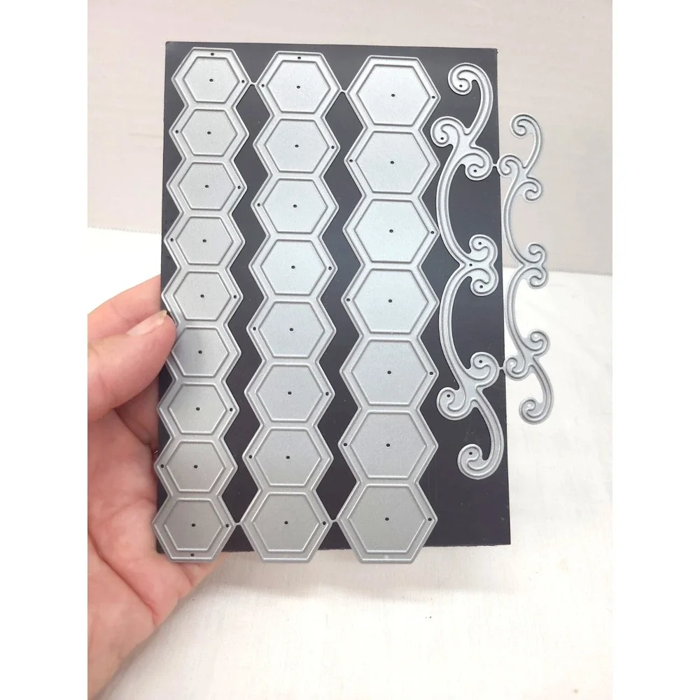 My Favorite Things hexagon honeycomb dies fancy flourishes dies